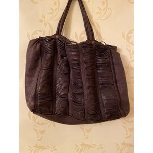 Italy Errelleventidue Large Leather Brown Handbag